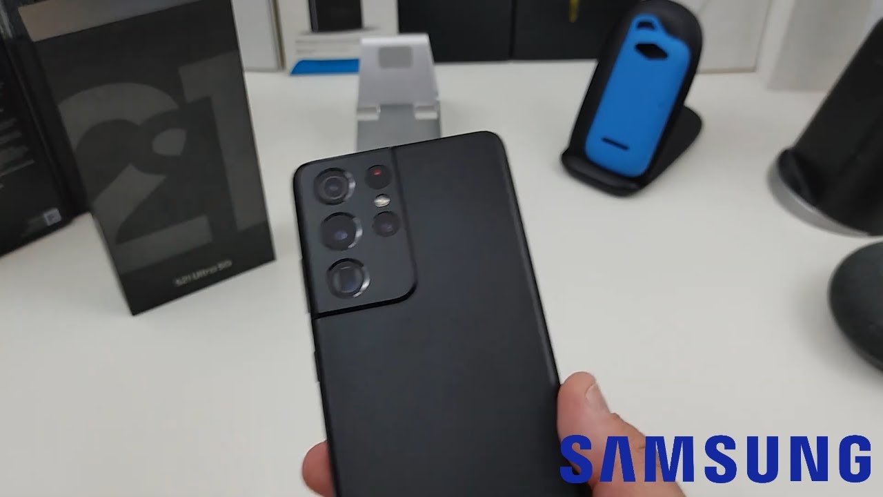 Samsung Galaxy S21 Ultra Phantom Black Unboxing &  First Look- Retail Variant