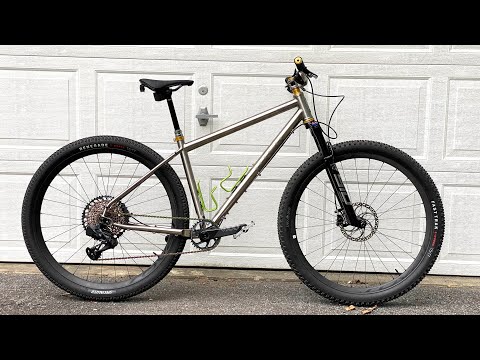 Test ride Self built Titanium hardtail MTB. August 18, 2023..