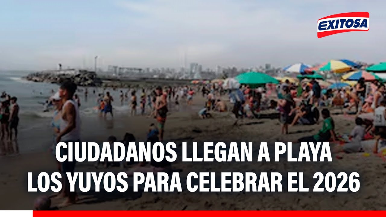 🔴🔵 ¡Refrescante Año Nuevo! Ciudadanos llegan a playa Los Yuyos para celebrar el 2026