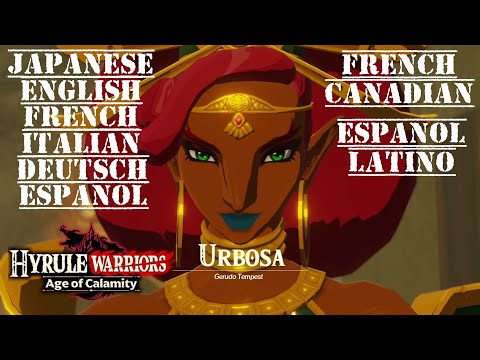 Urbosa All 8 Voices Comparison - Hyrule Warriors: Age of Calamity