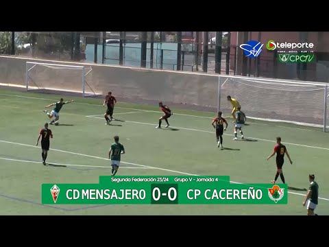 Resumen: CD Mensajero - CP Cacereño (Segunda Federación Gr.V 23/24)