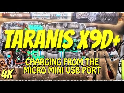 THE ULTAMATE FRSKY TARANIS X9D+ MOD - CHARGE VIA MICRO MIN USB