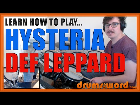 ★ Hysteria (Def Leppard) ★ Drum Lesson PREVIEW | How To Play Song (Rick Allen)