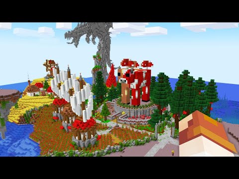 CONSTRUI A MAIOR VILA COGUMELO DO MINECRAFT - Irmandade