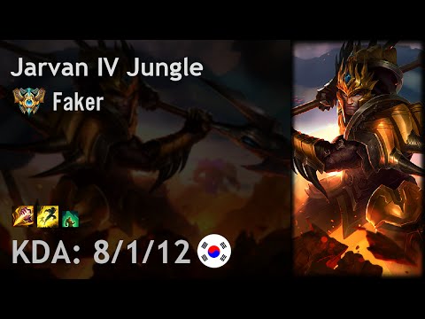 Jarvan IV Jungle vs Graves - Faker - KR Challenger Patch 6.18
