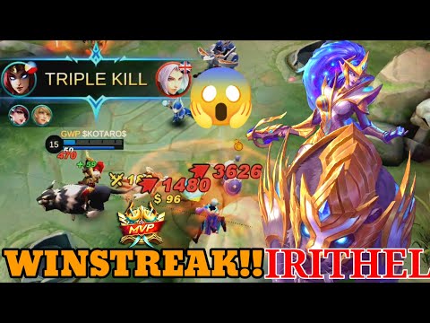 IRITHEL WINSTREAK MVP HIGH CRITICAL DAMAGE 2021 HIGHLIGHTS | TOP GLOBAL IRITHEL | MOBILE LEGENDS