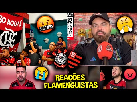 REAÇÕES dos FLAMENGUISTAS FURIOSOS com o EMPATE - CORINTHIANS 1X1 FLAMENGO [REACT BRASILEIRÃO 2023]