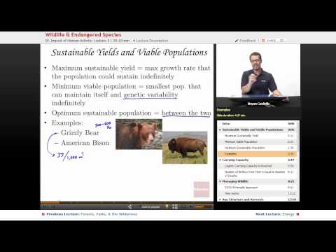 “Wildlife & Endangered Species” | AP Environmental Science with Educator.com