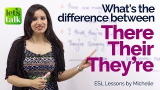 Difference between – There, Their and They’re (They are) – English Grammar Lesson |  Writing Skills