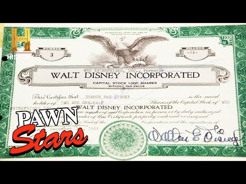Pawn Stars Do America: DISNEY SIGNED STOCK Worth BILLIONS Today (Season 1) | Pawn Stars
