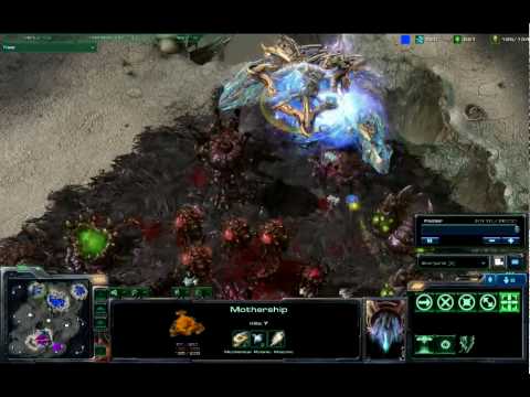 Starcraft 2 Beta - Mothership Gets Neural Parasite