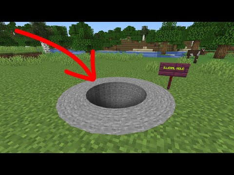illegal hole in minecraft