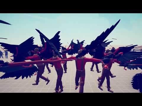 100x Spear Thrower vs 30x Scarecrow - Totally Accurate Battle Simulator