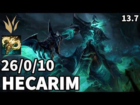 Hecarim Jungle vs Gragas - KR Diamond 1 | Patch 13.7