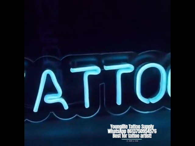 Vídeo relacionado con ADVPRO Tattoo Piercing Get Inked Shop Open Dual Color LED Enseigne Lumineuse Neon Sign Blanc et Vert 600 x 400mm st6s64-i2484-wg