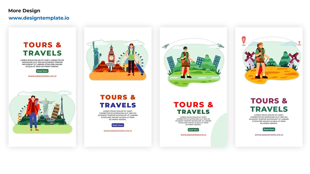 Tours & Travels Instagram Story After Effects Template