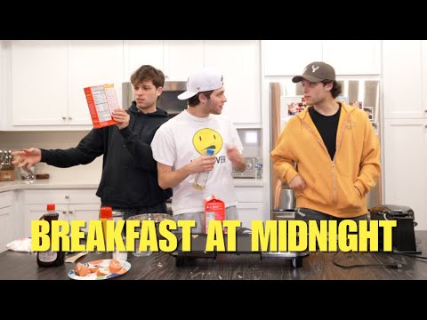 Surprising Nick with breakfast at midnight!!!