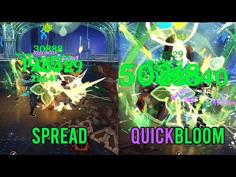 Alhaitham Spread vs Quickbloom - Spiral Abyss 3.3/3.4 Floor 12-1 | Genshin Impact