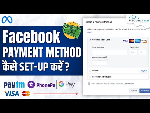 FACEBOOK PAYMENT METHOD Add Set Up Payment Method to Facebook Ad Manager