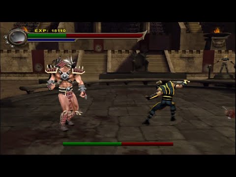 MORTAL KOMBAT SHAOLIN MONKS SCORPION VS SHAO KAHN PS2