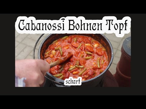 Cabanossi bean pot tasty and hot in the Dutch Oven 4.5.