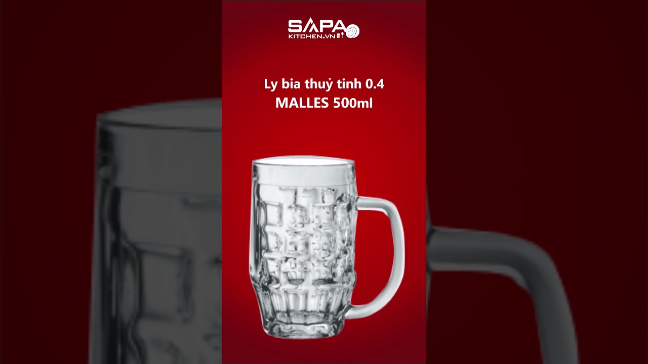 Bộ 6 ly bia thủy tinh 0.4 Malles 50cl
