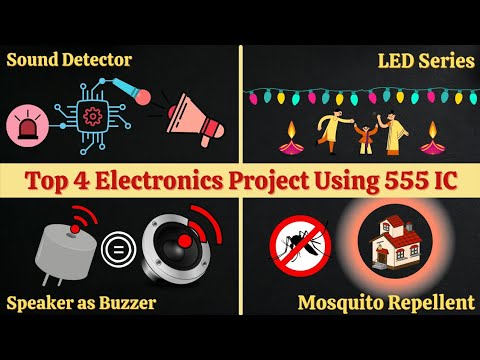 Top 4 Electronics Project using 555 Timer IC TopElectronicsProjects 555TimerIC