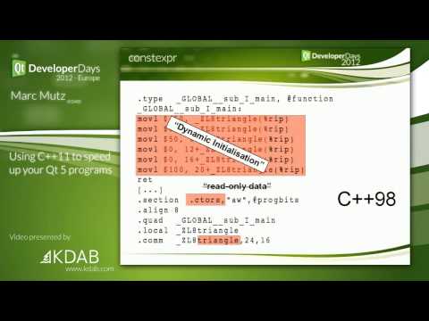 Using C++11 to speed up your Qt 5 programs   Marc Mutz