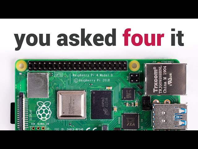 Video teaser per Raspberry Pi 4: your new $35 computer