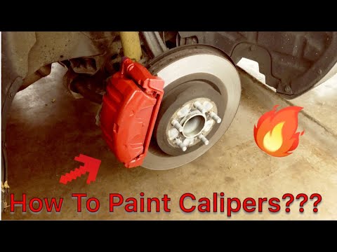 Painting My Calipers on My Challenger!