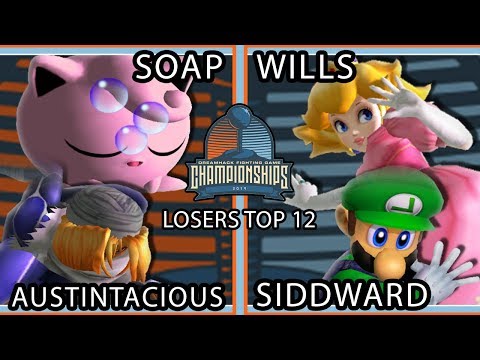 DHATL 2019 SSBM - Soap & Austintacious Vs. Wills & Siddward Smash Melee Tournament Losers Top 12
