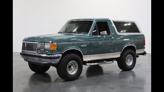 Video Thumbnail for 1989 Ford Bronco