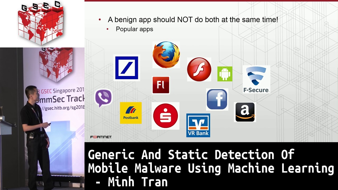 #HITBGSEC 2018 COMMSEC: Generic And Static Detection Of Mobile Malware Using ML - Minh Tran