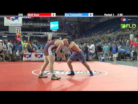 Junior 220 - Matt Voss (Washington) vs. Dan Tomasello (Illinois)