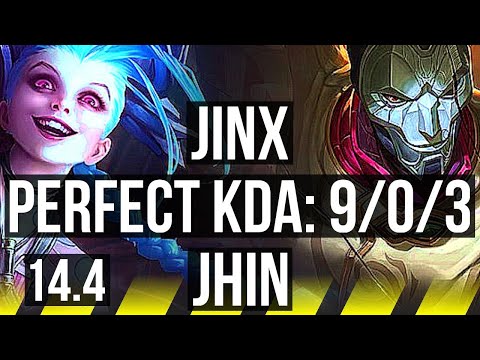 JINX & Lulu vs JHIN & Senna (ADC) | 9/0/3, Legendary | TR Master | 14.4