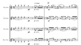 Download lagu Score Follower: DAMASHIE by Joe Hisaishi (saxophone quartet) [久石 譲] mp3
