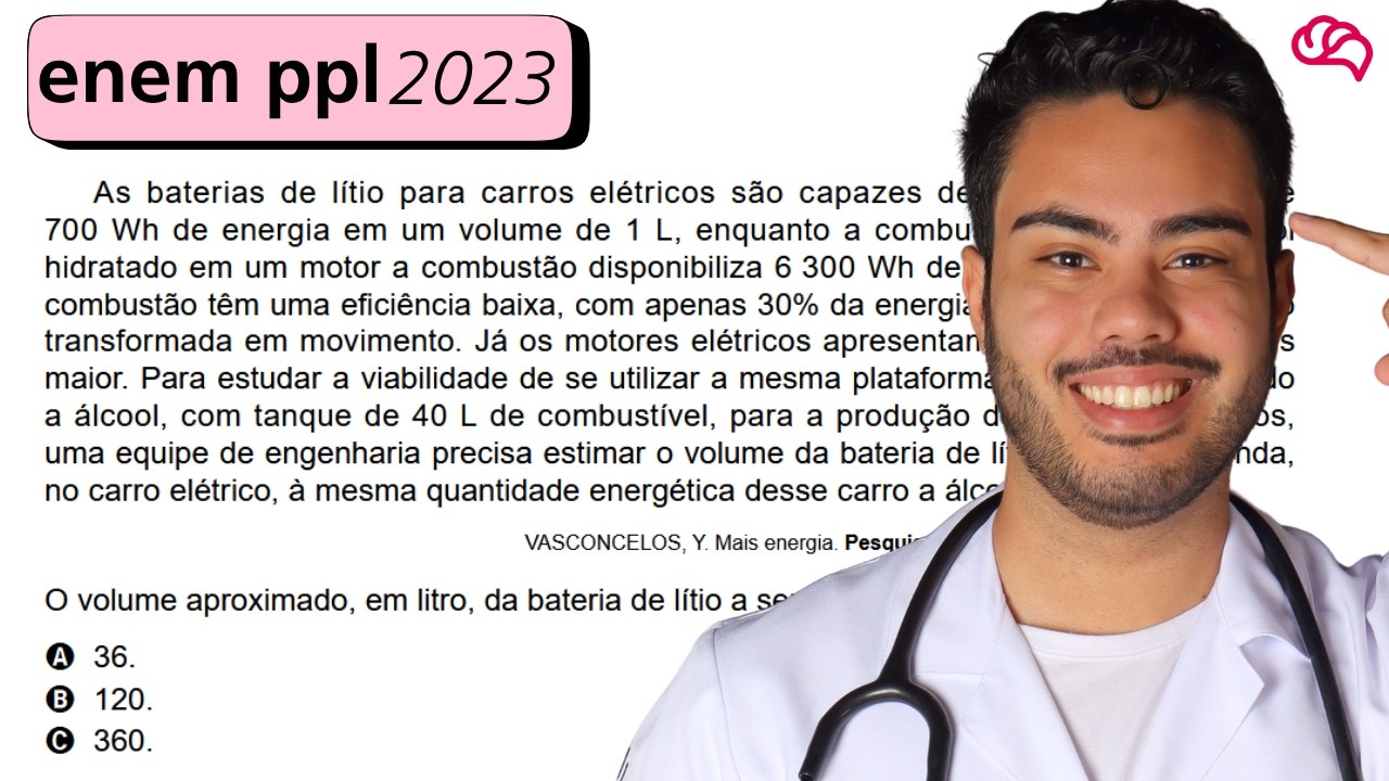 Resolução em Vídeo — Questão 105 ENEM 2023 PPL
