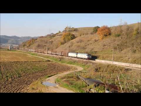 Doppia E652 + E655.298 Grigio Blu + Carrozze FB + E464 isolata a Fara Sabina