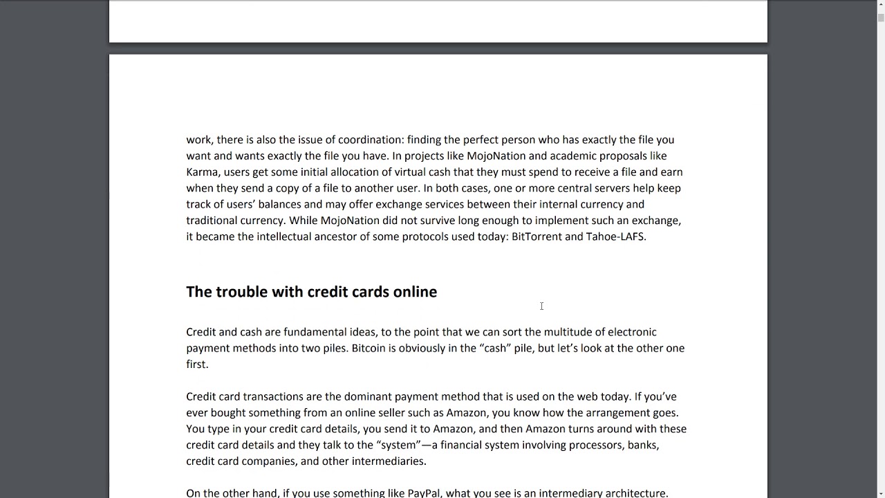 Audio: Bitcoin and Cryptocurrency Technologies Pages 1-7