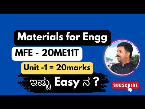 Diploma MFE  passing package ||UNIT 1  || 20ME11T || 20 marks