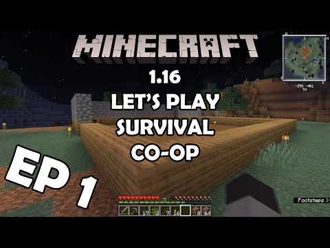 First New Nether Update! Minecraft 1.16 Survival Co-op Let's play Ep 1