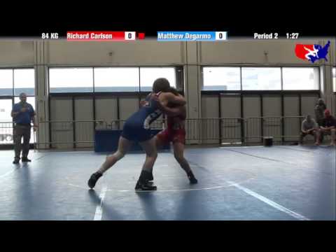 Richard Carlson vs. Matthew Degarmo at 2013 Junior Nationals - FILA - GR