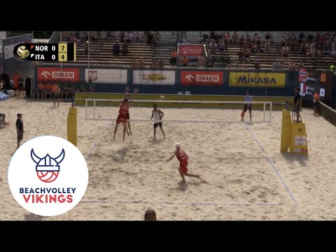 Mol.A/Sorum (NOR) vs. Nicolai/Lupo (ITA) 2019 FIVB Warsaw round 3