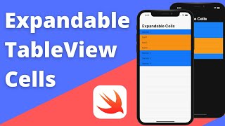 Download the video "Creating Expandable TableView Cells (Collapsable) - Xcode 12, Swift 5, iOS Development 2022"