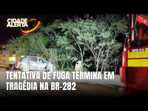 Perseguição na BR-282 termina em acidente com morte em Iraceminha