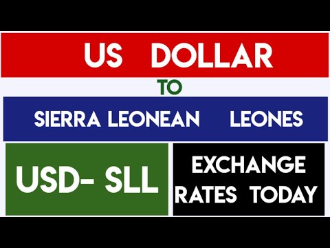 1 USD to SLL   Convert US Dollars to Sierra Leonean Leones Currency Exchange Rates Today
