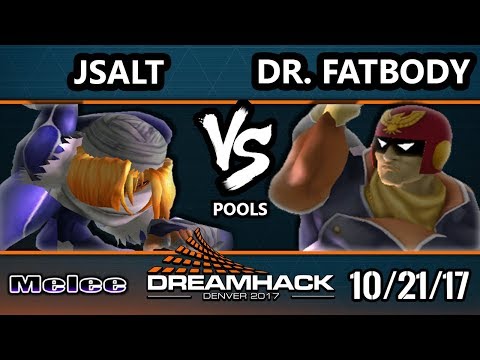 DHDEN17 Melee - Jsalt (Sheik) Vs. Dr.Fatbody (Falcon) - SSBM Singles Pools