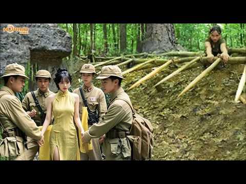 日軍叢林活捉女特工，不料闖入獵人的連續陷阱， 全軍覆沒⚔️ 抗日擂台| Kung Fu