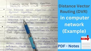 Explain Distance vector routing algorithm with Examples | Computer Networks Tutorials in Hindi