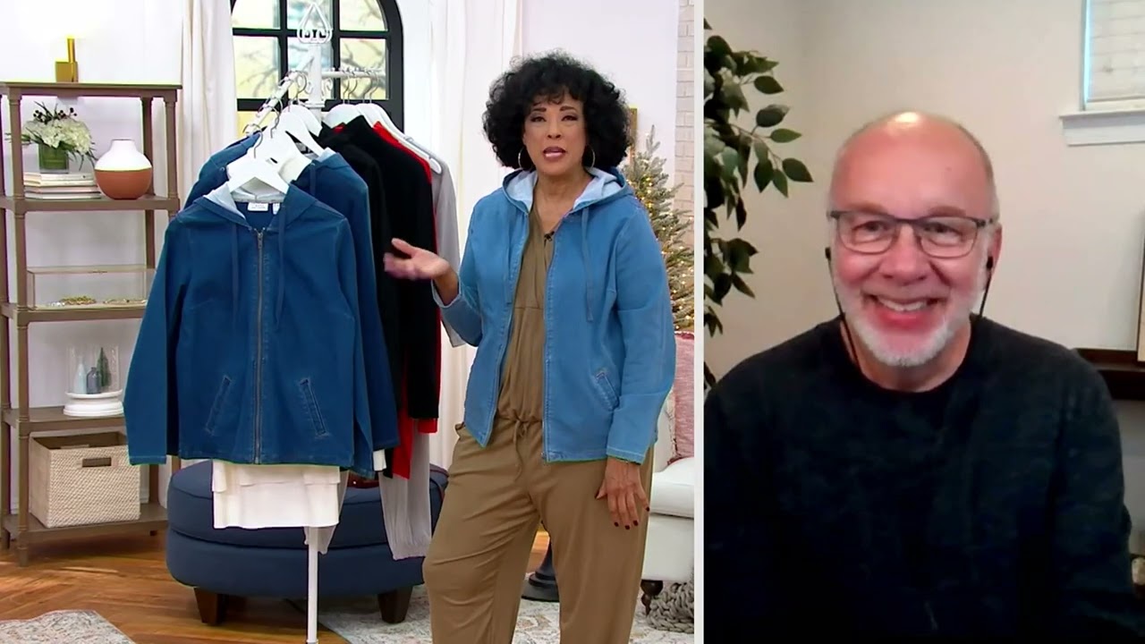 Denim & Co. Comfy Knit Zip-Up Long-Sleeve Hoodie on QVC